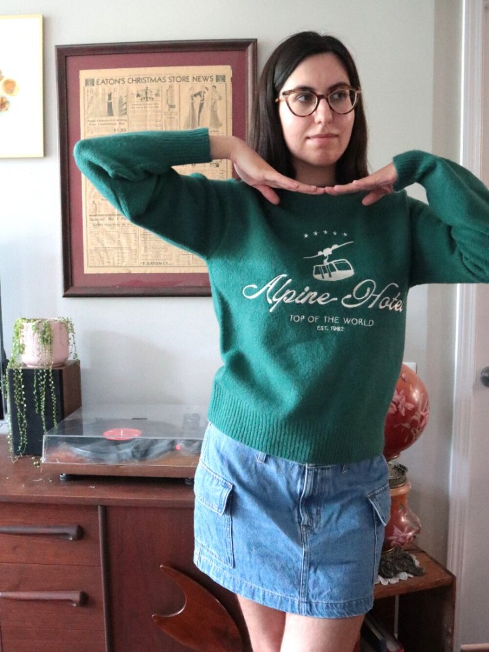 Crewneck Sweater/Pullover Sweater (Knit, Alpine, Skiing, Soft)